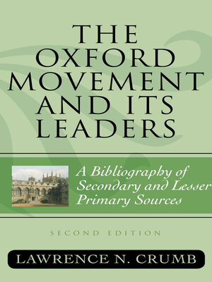cover image of The Oxford Movement and Its Leaders